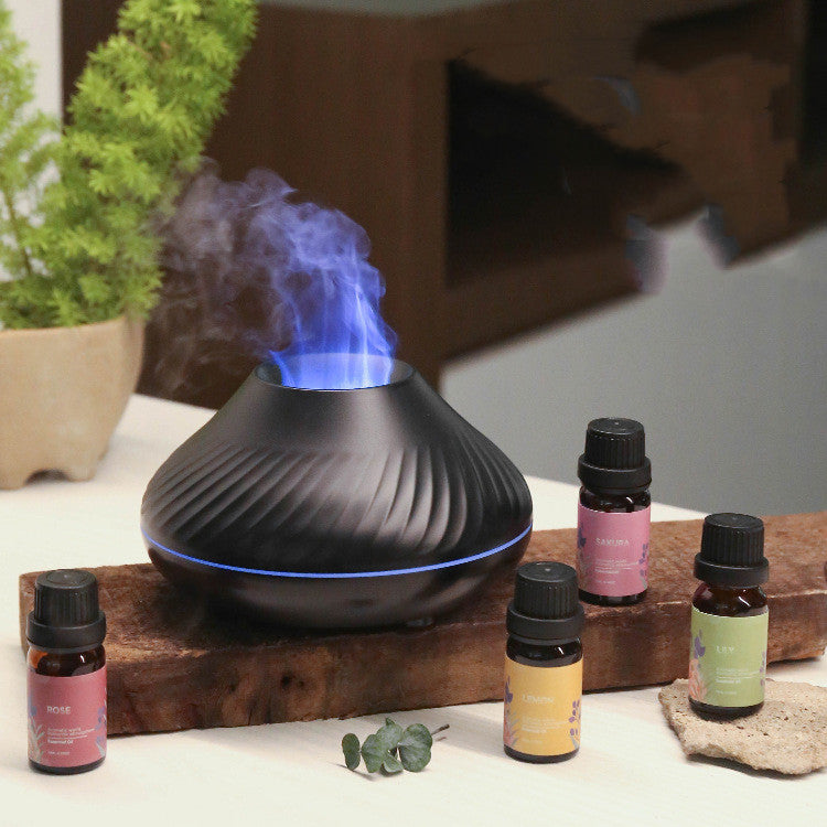 Home Creative Seven-color Flame Aromatherapy Machine With Ambient Light