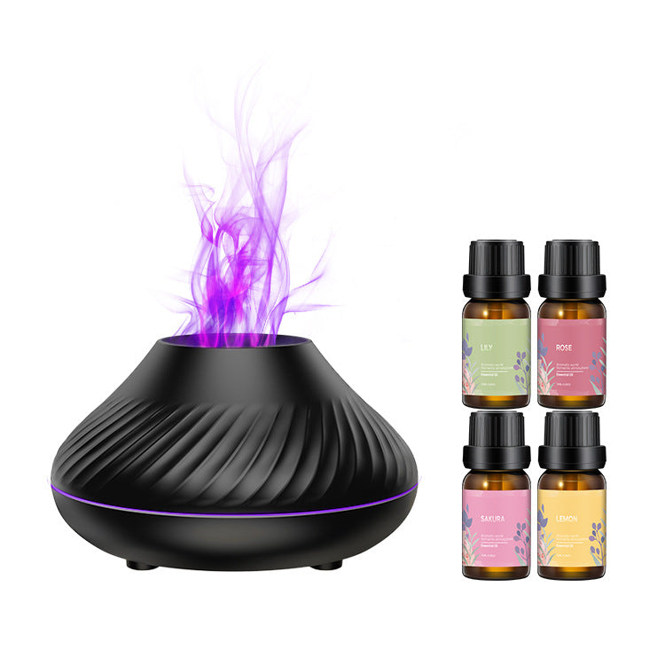 Home Creative Seven-color Flame Aromatherapy Machine With Ambient Light